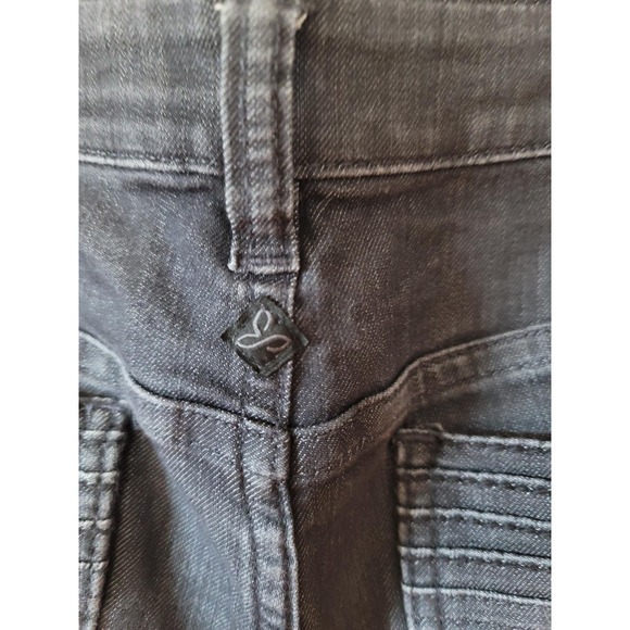 Prana Denim Dark Gray 12R/31 Wide Straight Leg Pants - Picture 3 of 8